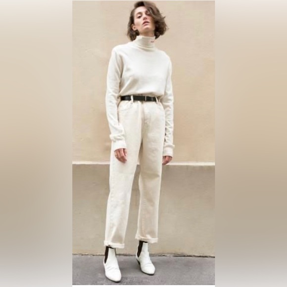 The Frankie Shop Cream Jeans - Picture 1 of 6